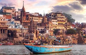 Varanasi: Der Fluss, an dem diese heilige Stadt liegt.