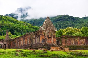 Wat Phu Tempel: erbaut von diesem alten Volk.